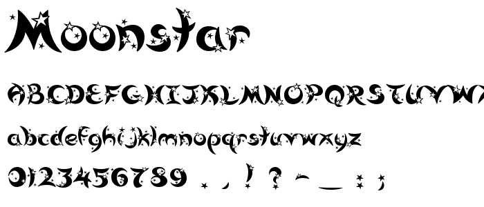 Moonstar font