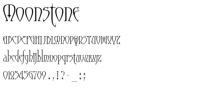 Moonstone font