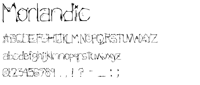 Morlandic font