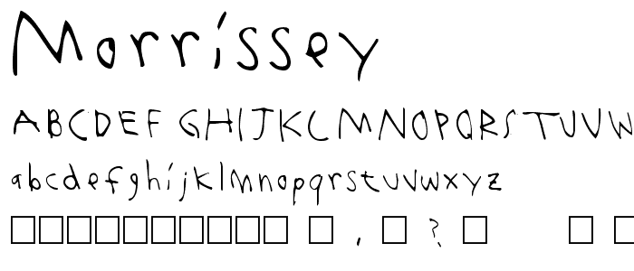 Morrissey font