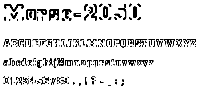 Morse 2050 font