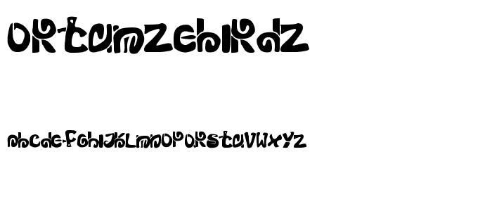 MortumZeBirdz font