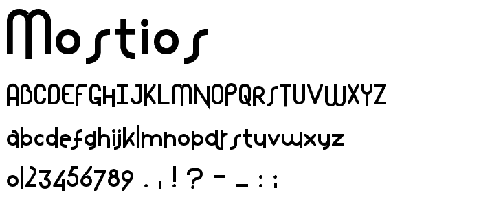 Mostios font