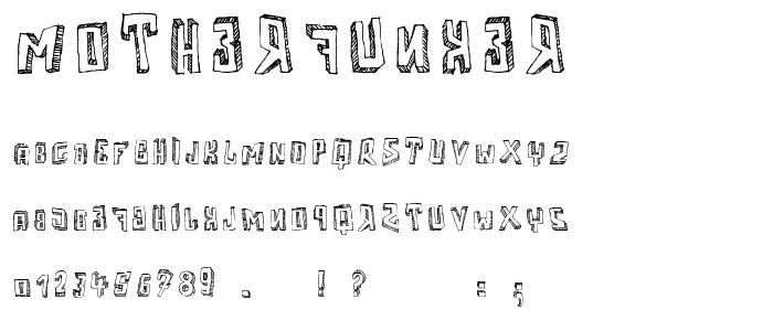 Motherfunker font