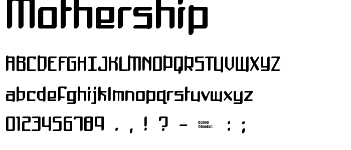 Mothership font