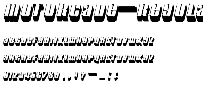 Motorcade Regular font