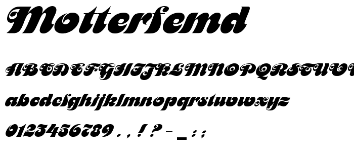 MotterFemD font