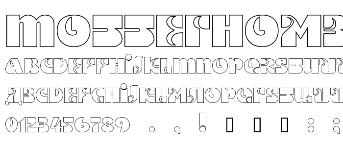 MotterHombreDS Outline font