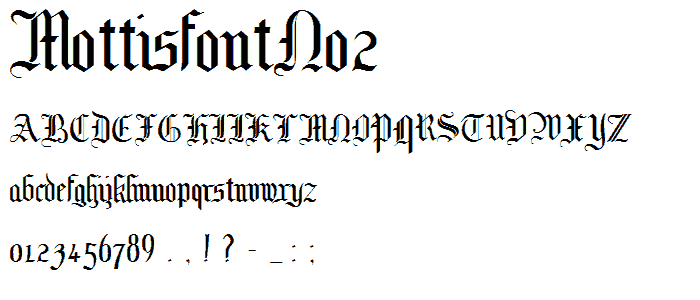 MottisfontNo2 font