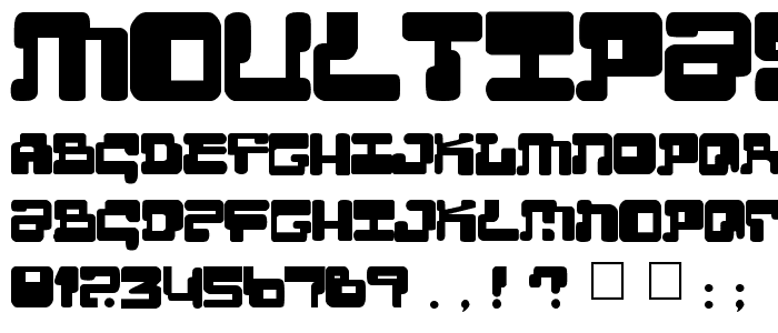 MoultiPass2 font