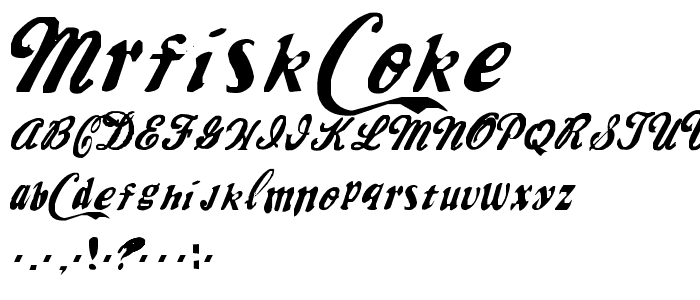 MrFisk-Coke font