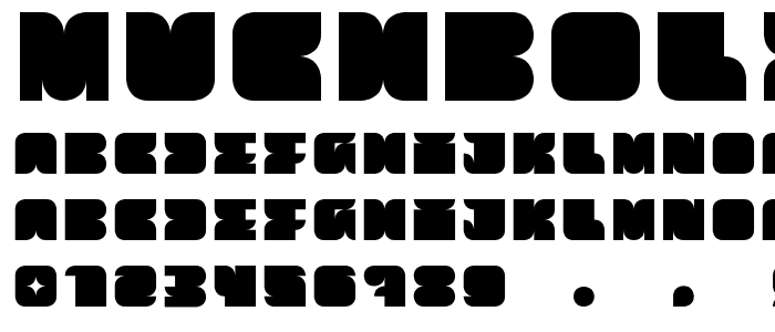MuchBolder font