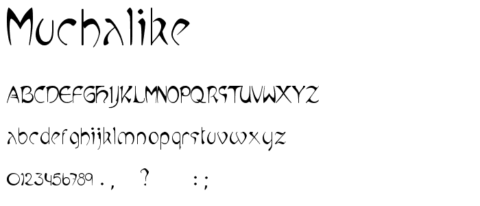 MuchaLike font
