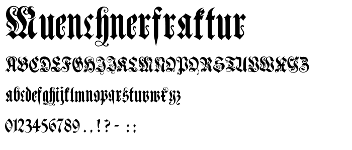 MuenchnerFraktur police