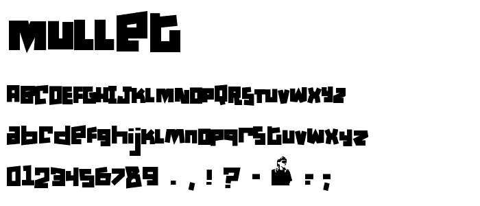 Mullet font