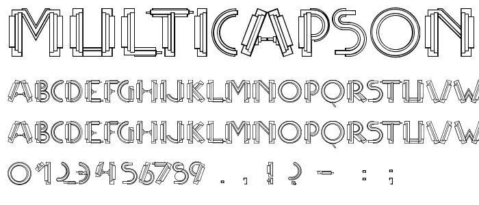 MultiCapsOne font
