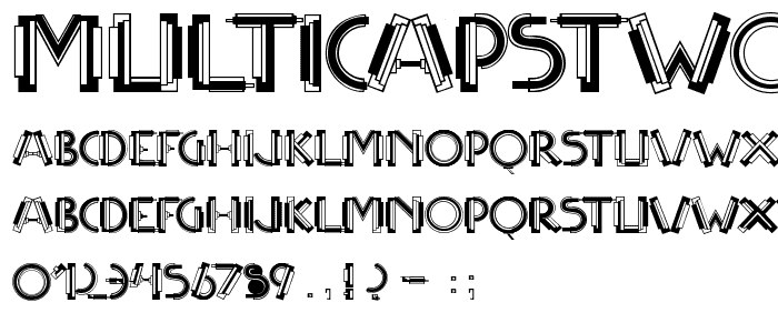 MultiCapsTwo font