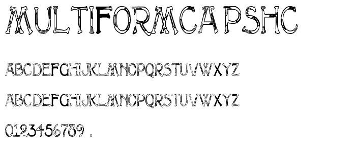 MultiformCapsHC font