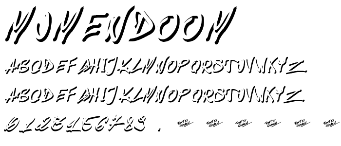 Mumendoom font