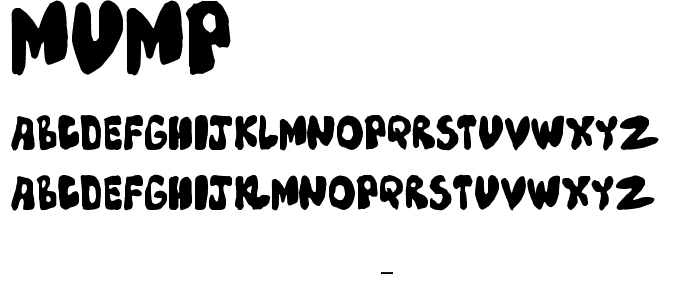 Mump font