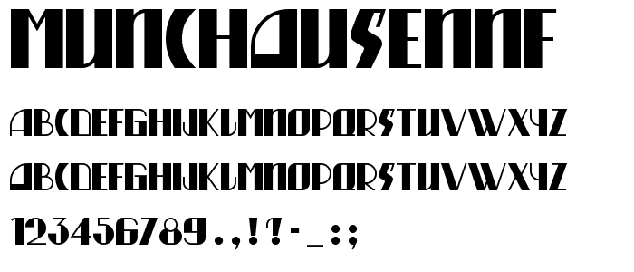 MunchausenNF font