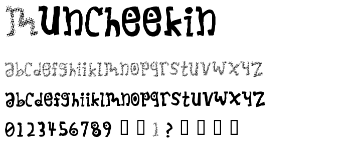 Muncheekin font