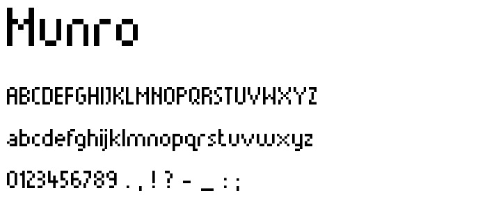 Munro font