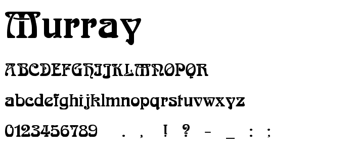 Murray font