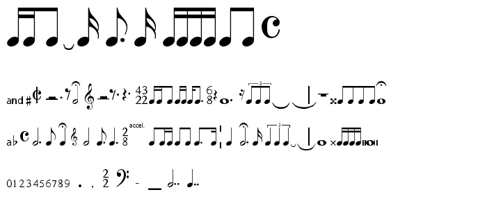 MusiSync font