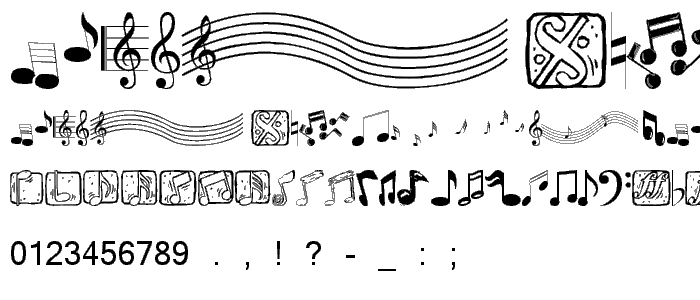 Musicelements font