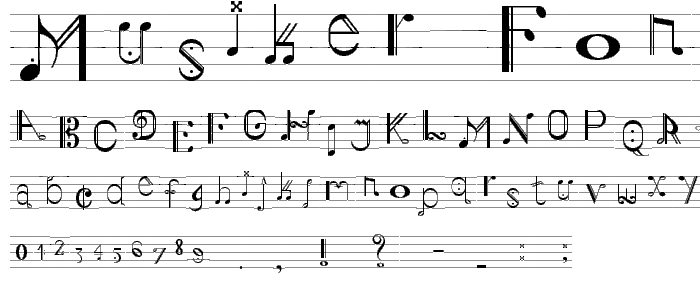 Musiker font