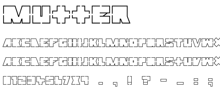 Mutter font