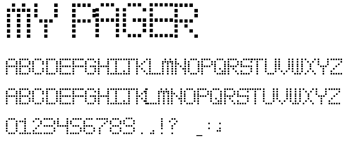 My Pager font