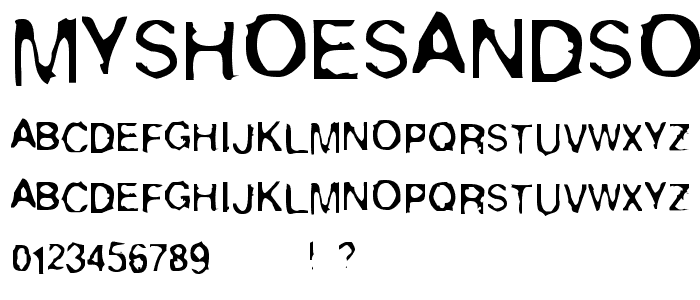 MyShoesAndSocks font