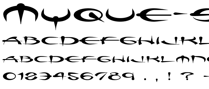 Myque Straight font