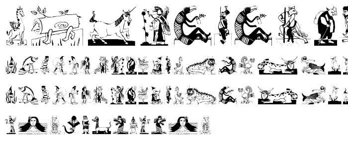 MythologicBats font