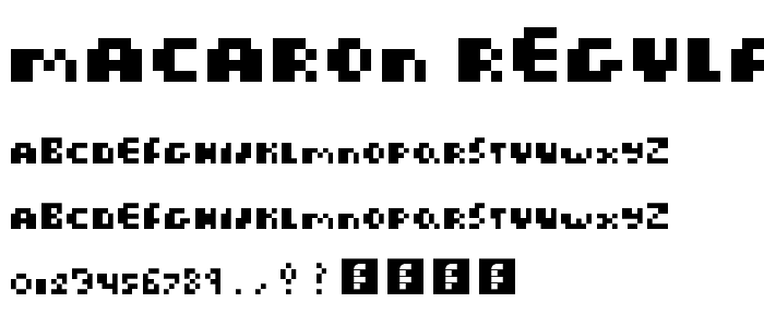macaron Regular font
