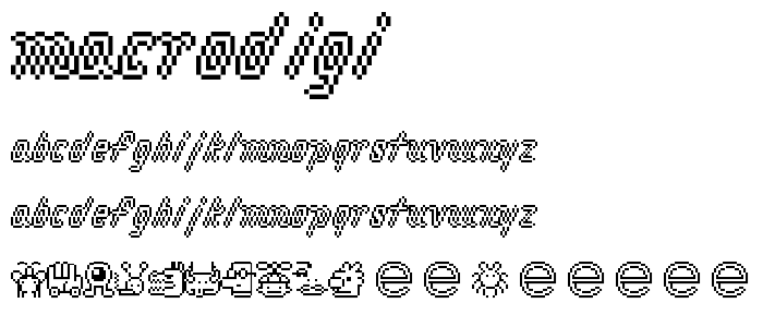macrodigi font