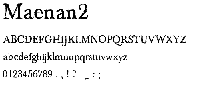 maenan2 font