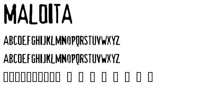 maldita font