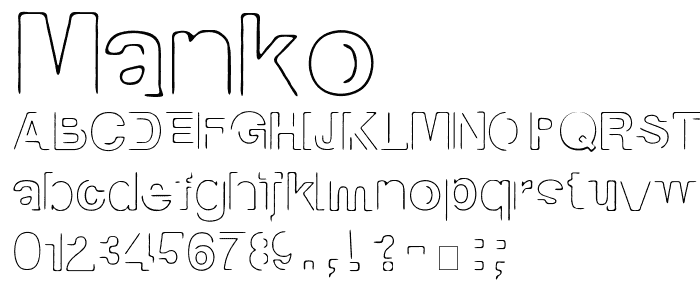 manko font