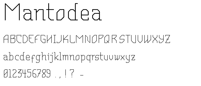 mantodea font