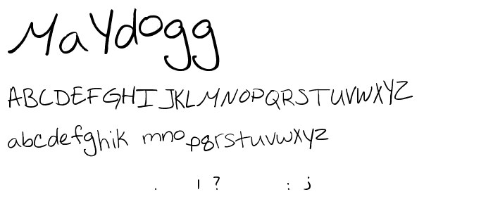maydogg font