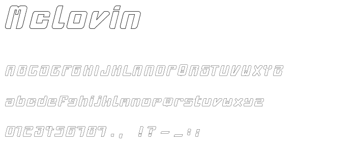 mclovin font