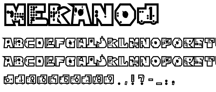 mekano1 font