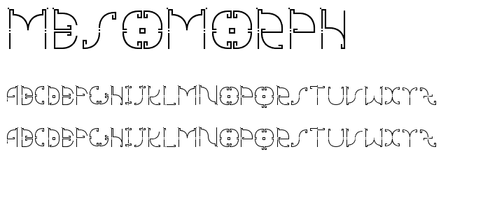mesomorph font