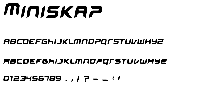 miniskap font