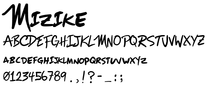 mizike font