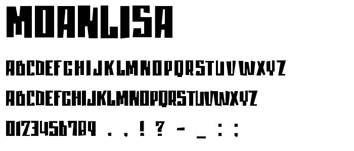 moanLisa font