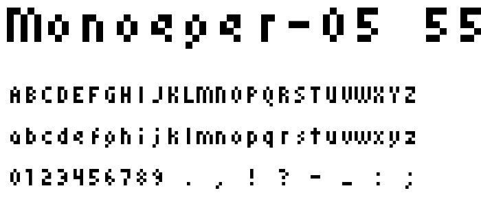 monoeger 05_55 font
